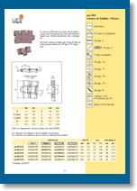 Cadena plástica curva 880