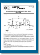 Instalación válvula reguladora de Presión serie 25