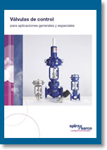 Válvulas de control catálogos
