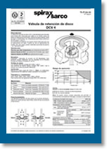Válvulas de retención de disco DCV4